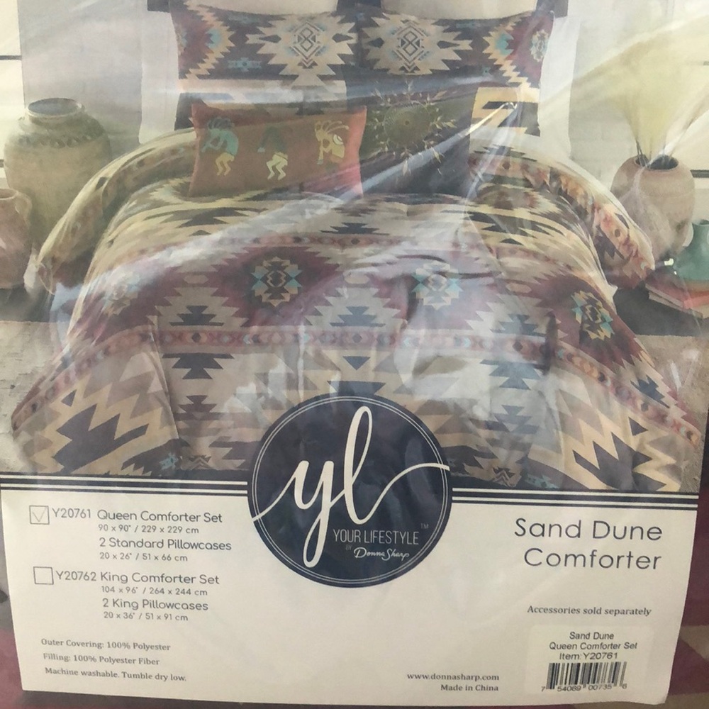 QUEEN SIZE EARTH TONES DONNA SHARP SET